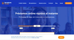Desktop Screenshot of ferratum.es