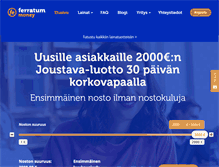 Tablet Screenshot of ferratum.fi